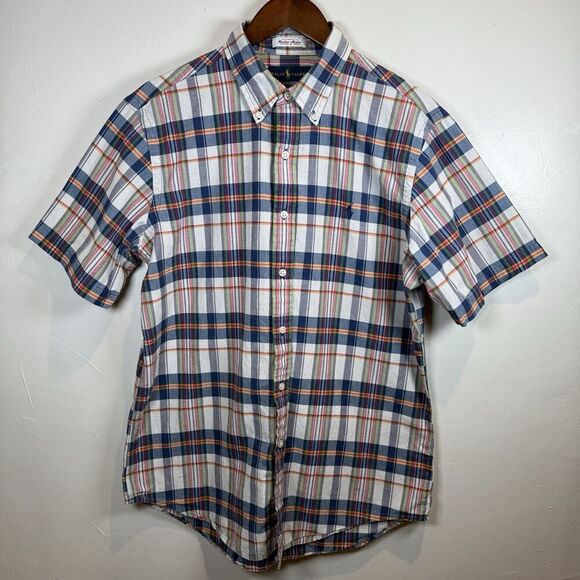 Ralph Lauren Other - Ralph Lauren Bleeding Madras Plaid Short Sleeve Shirt Size Large